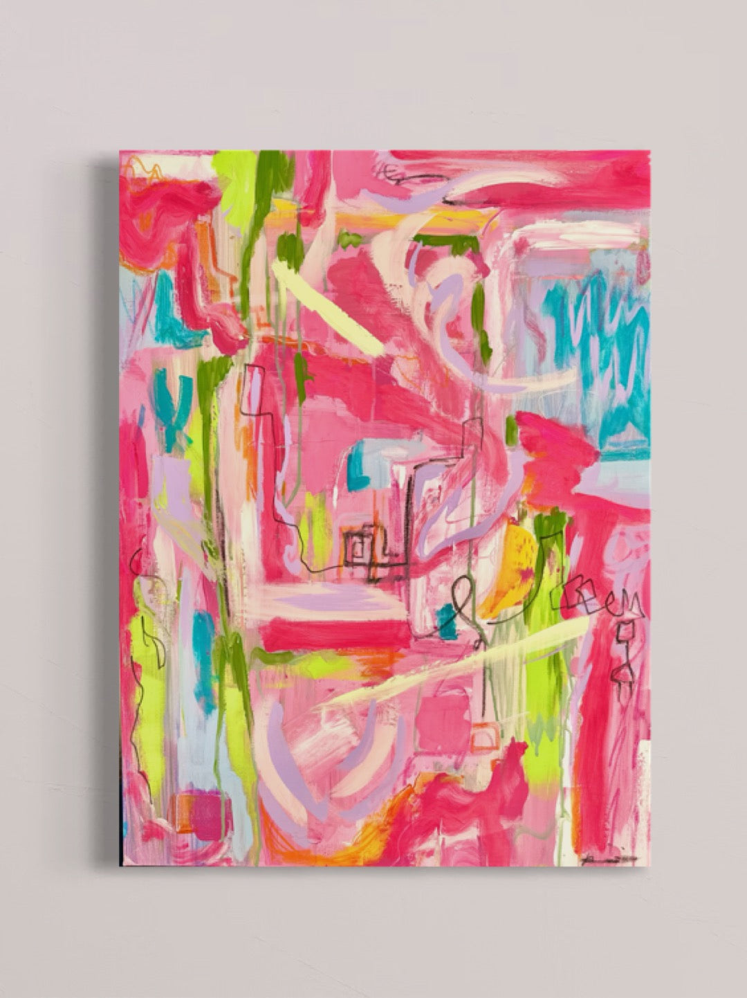 Product image of the original abstract artwork Candy Skies